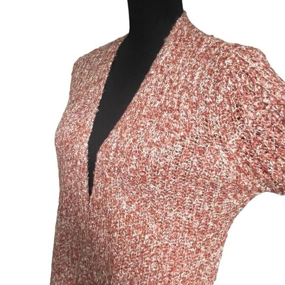 Steve Madden Salmon Marled Odetta Open Front Cardigan - Picture 3 of 7